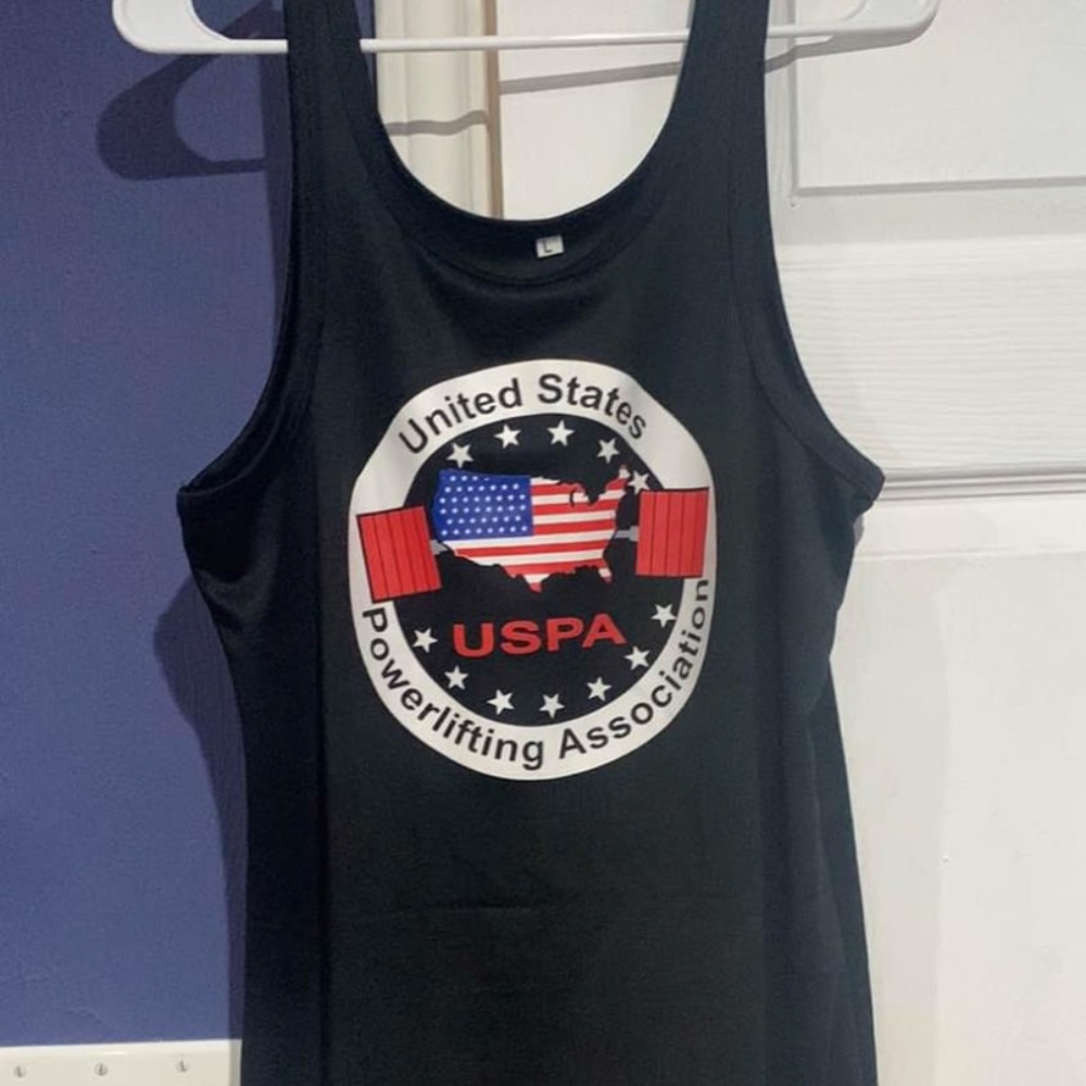 USPA mens large singlet brand new 165lbs-195lbs